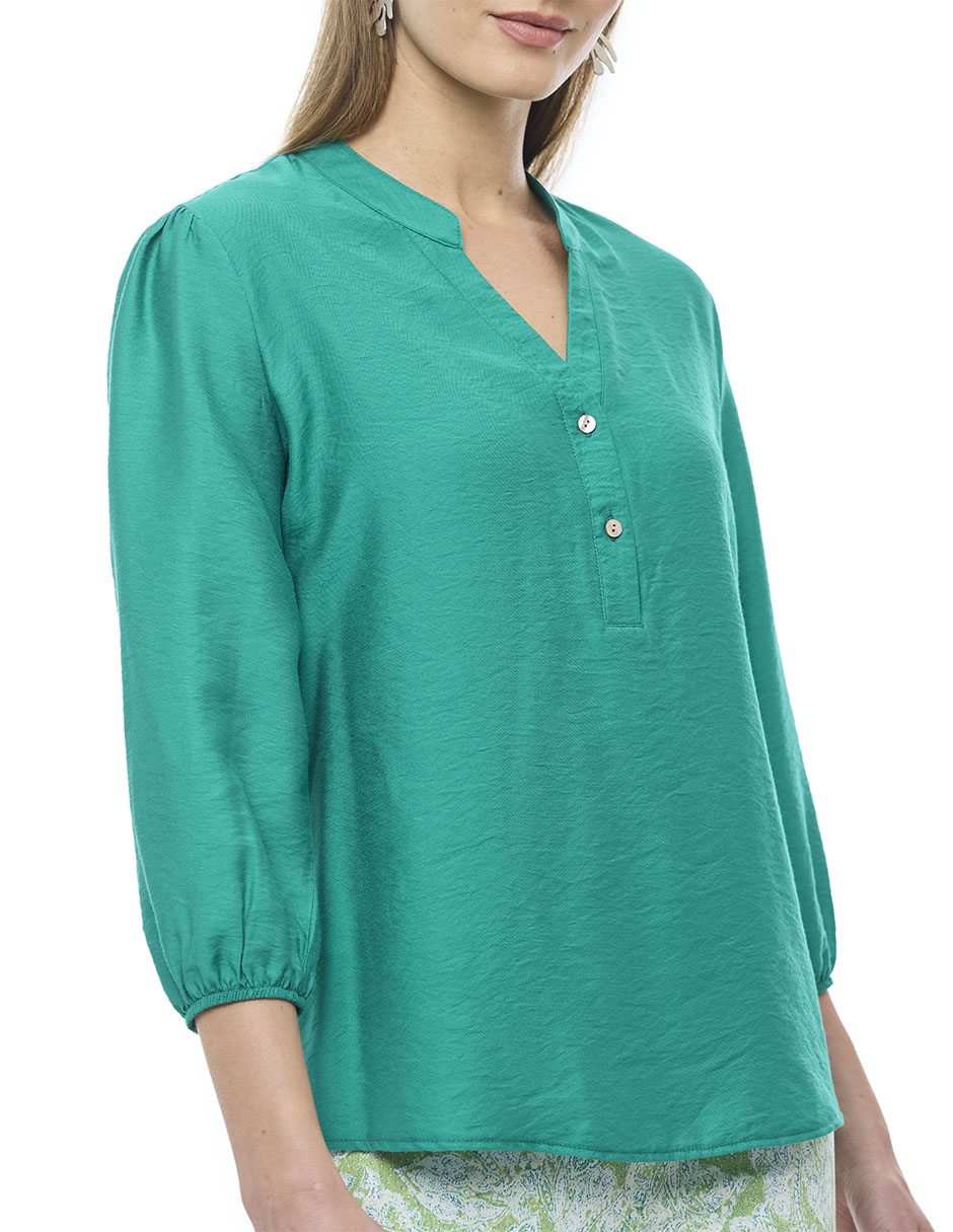 Blusa Alexis manga 3/4 para mujer