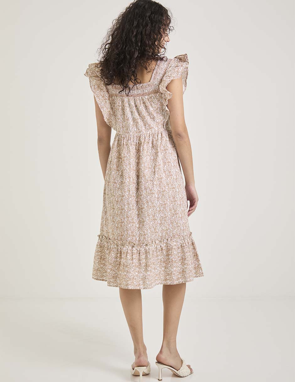 Vestido midi casual Week by Weekend para mujer