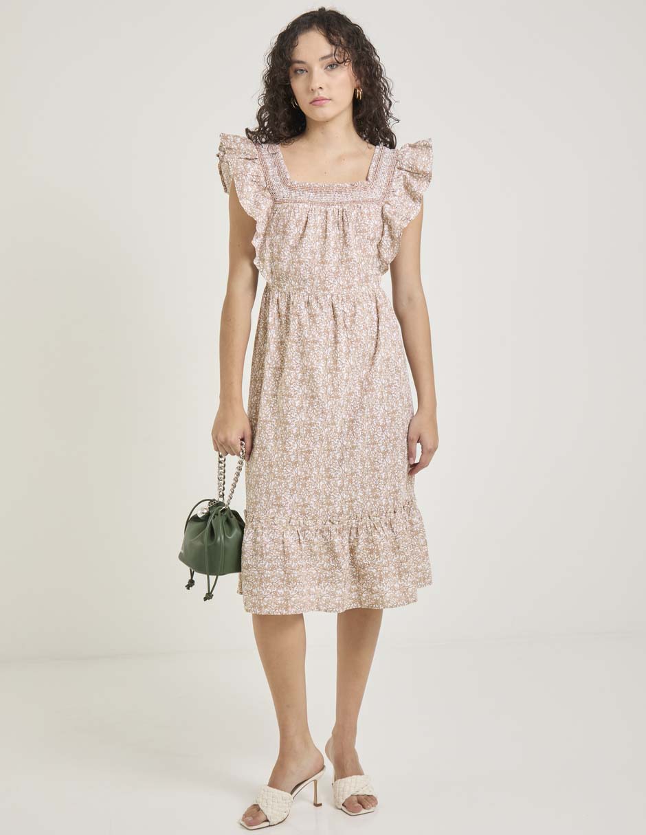 Vestido midi casual Week by Weekend para mujer