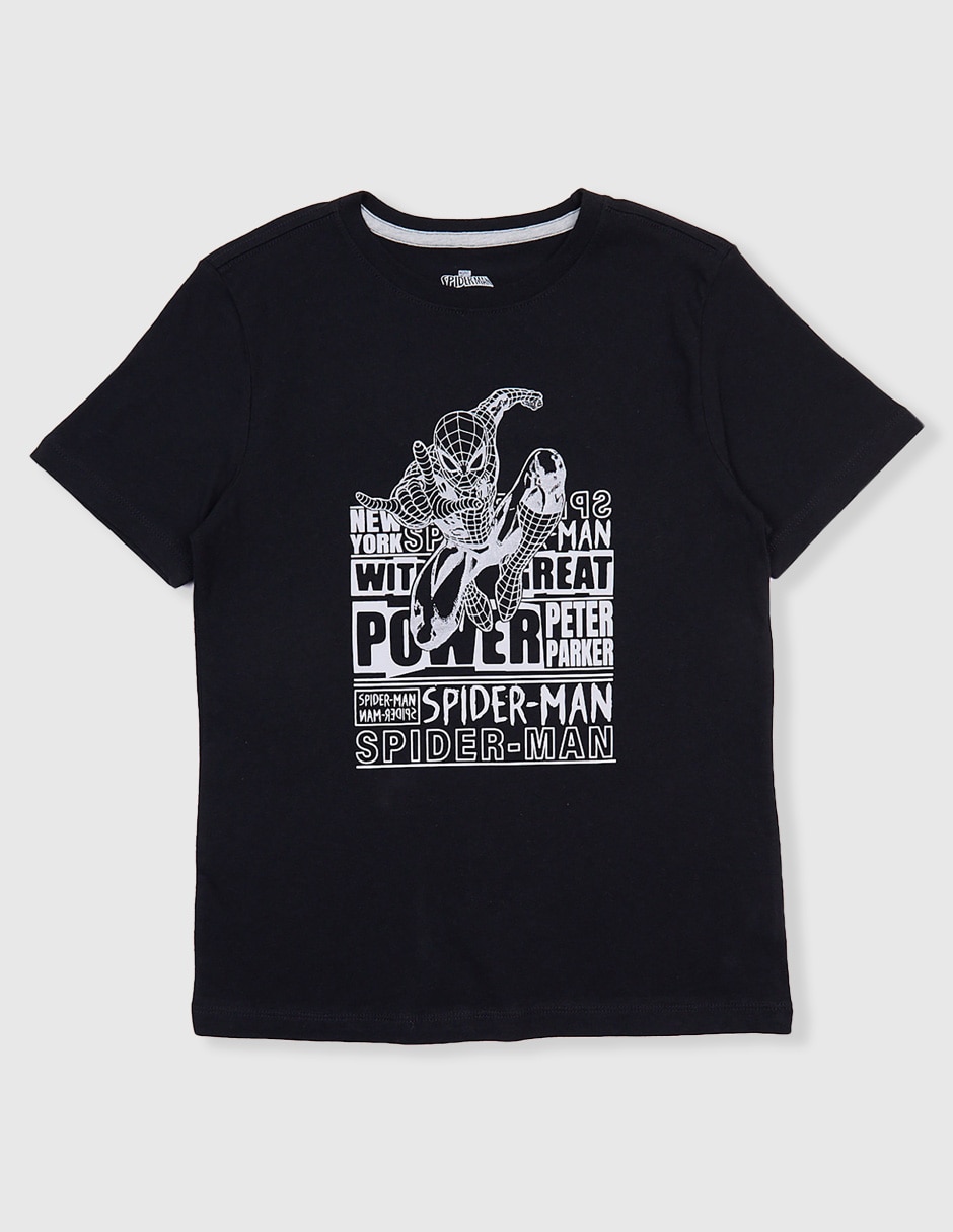 Playera Disney Dtr Spider-Man Marvel manga corta para niño