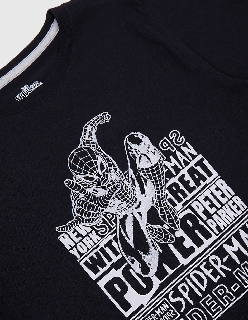 Playera Disney Dtr Spider-Man Marvel manga corta para niño