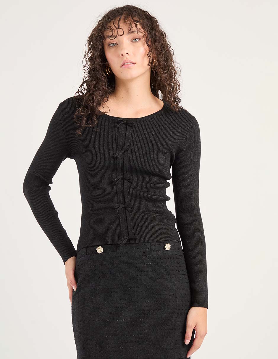 Suéter cuello redondo para mujer