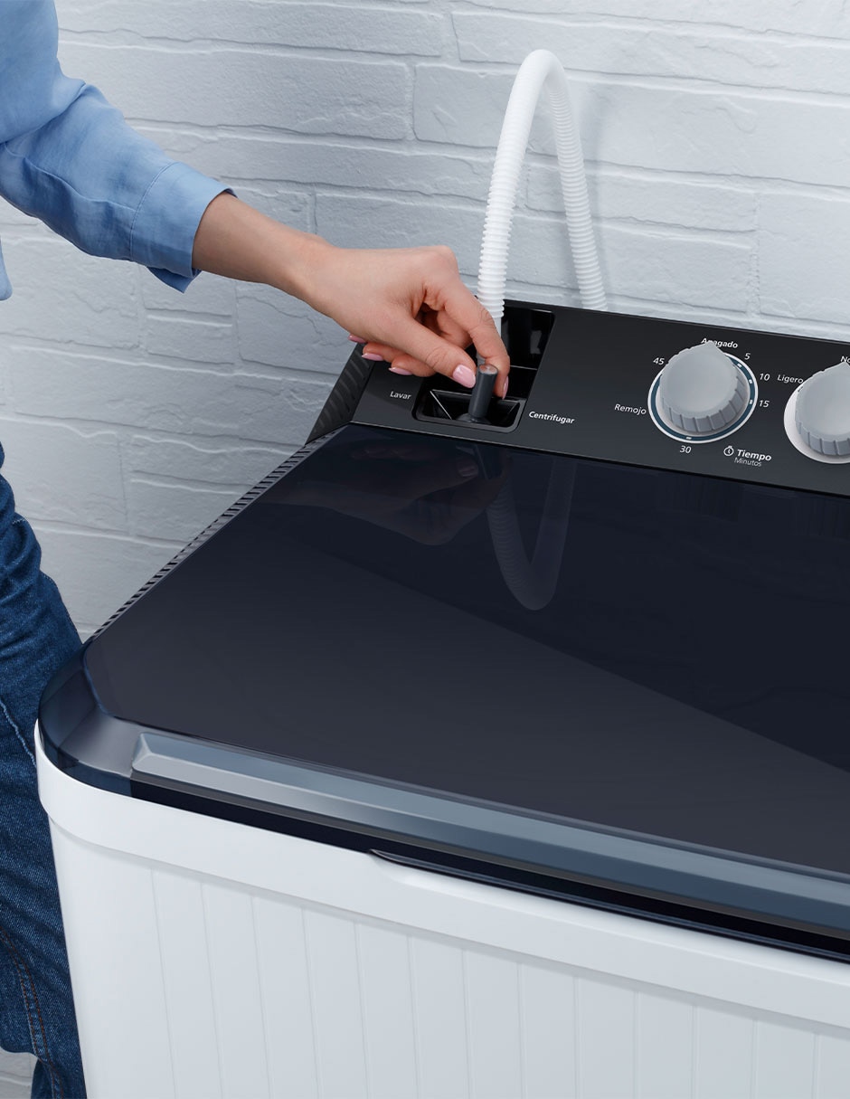 Lavadora 22 kg semiautomática carga superior lmdx2224hbab0 12