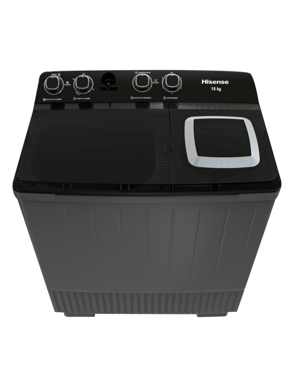 Lavadora doble tina 18 kg semiautomática carga superior wsa1804p 2