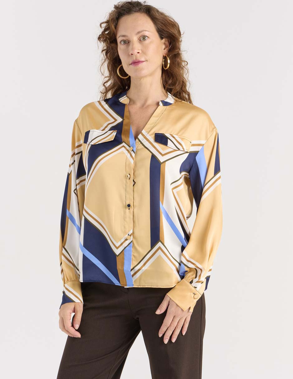 Blusa Liz& manga larga para mujer 1