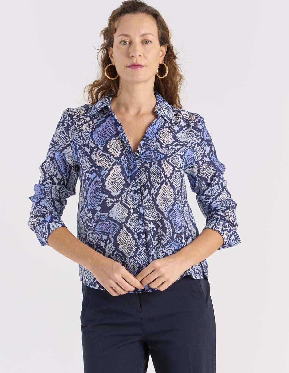 Blusa Liz&Co By Liz Claiborne manga larga para mujer