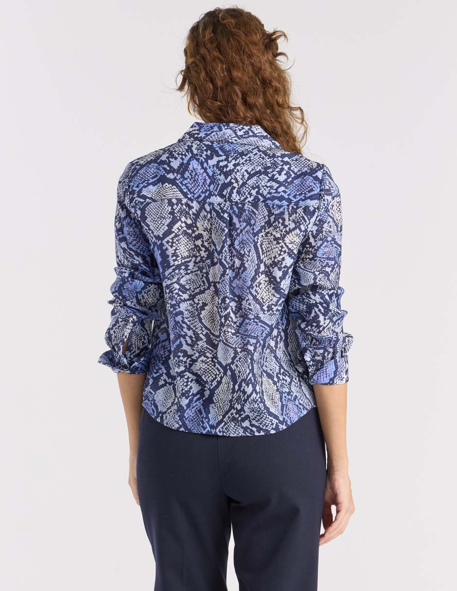 Blusa Liz&Co By Liz Claiborne manga larga para mujer