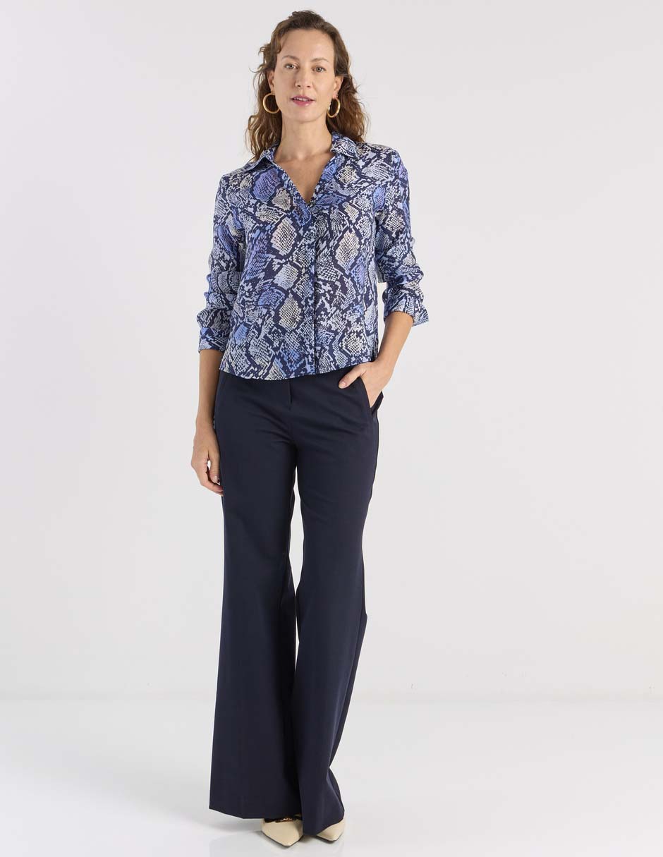 Blusa Liz&Co By Liz Claiborne manga larga para mujer