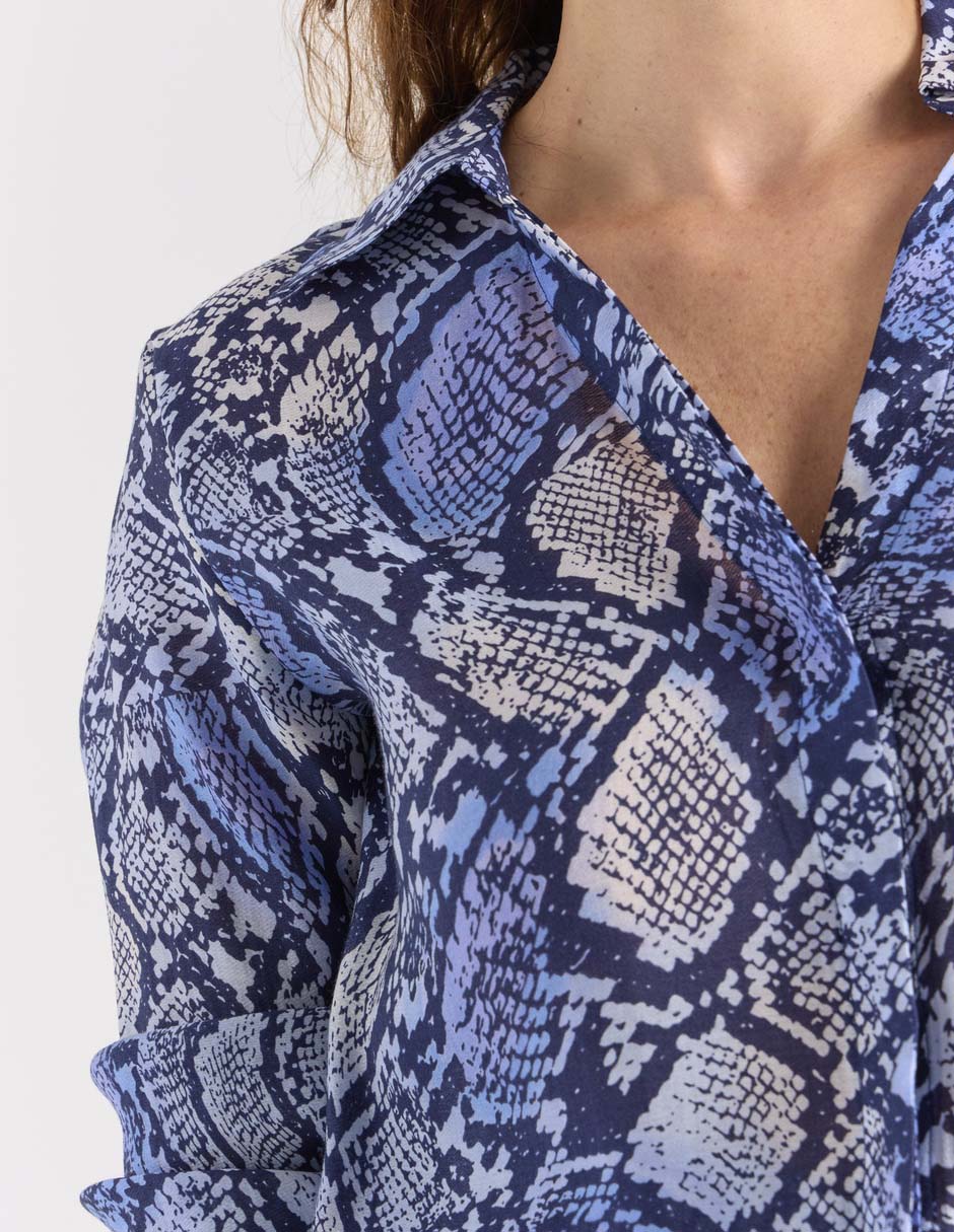 Blusa Liz&Co By Liz Claiborne manga larga para mujer