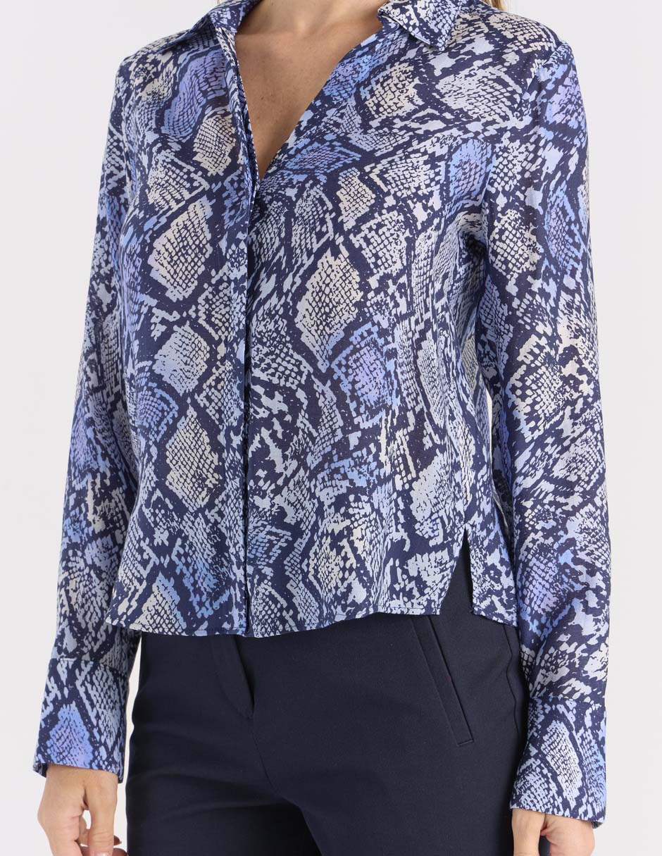 Blusa Liz&Co By Liz Claiborne manga larga para mujer