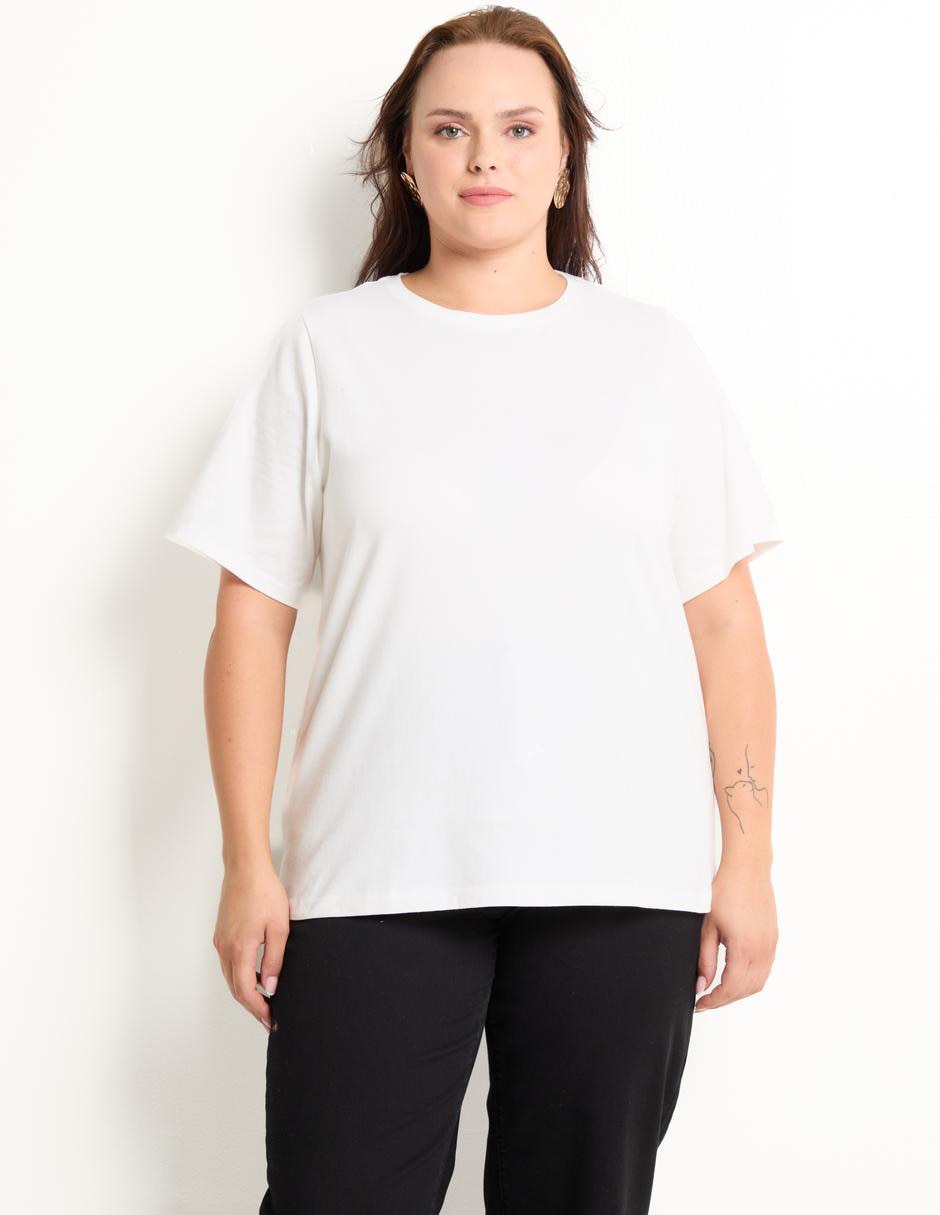 Playera manga corta cuello redondo mujer Playera manga corta cuello redondo mujer