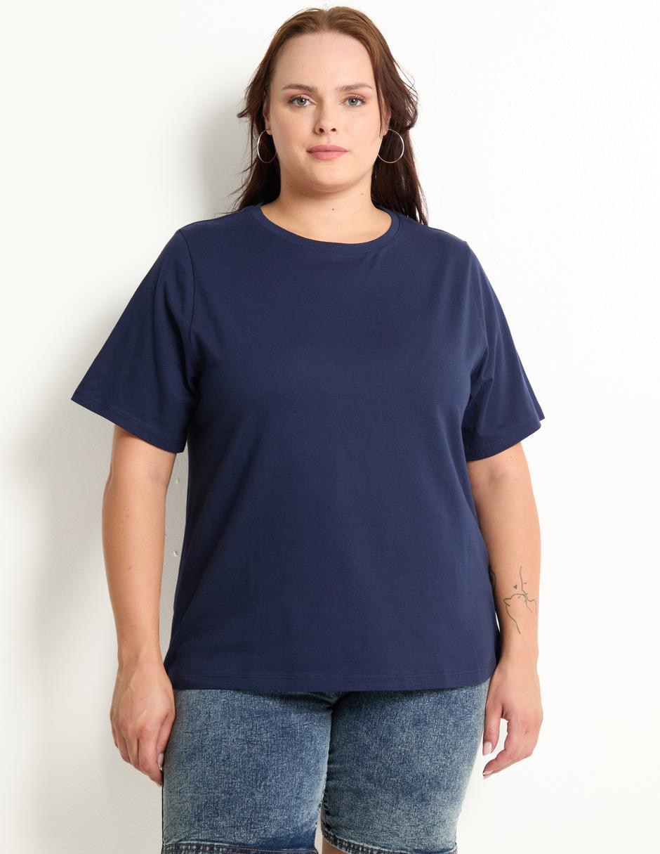 Playera manga corta cuello redondo mujer Playera manga corta cuello redondo mujer