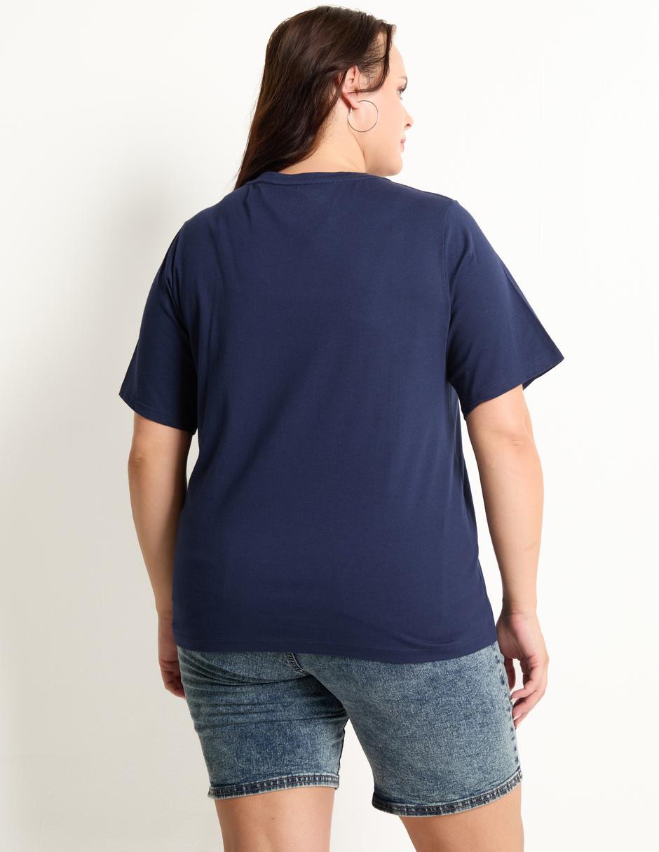 Playera manga corta cuello redondo mujer 4