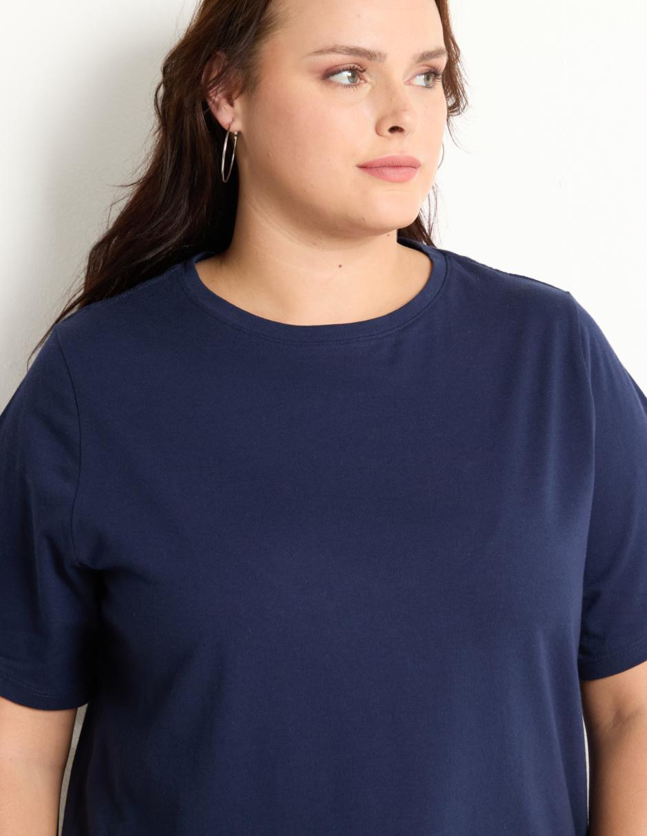 Playera manga corta cuello redondo mujer 2