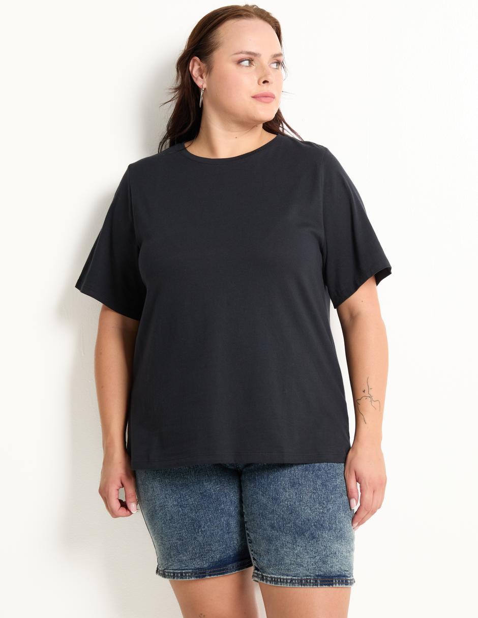Playera manga corta cuello redondo mujer Playera manga corta cuello redondo mujer