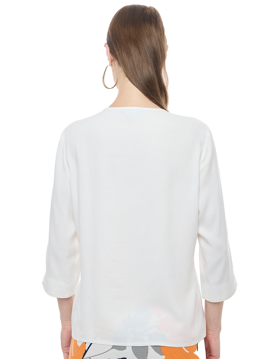 Blusa manga 3/4 para mujer 5