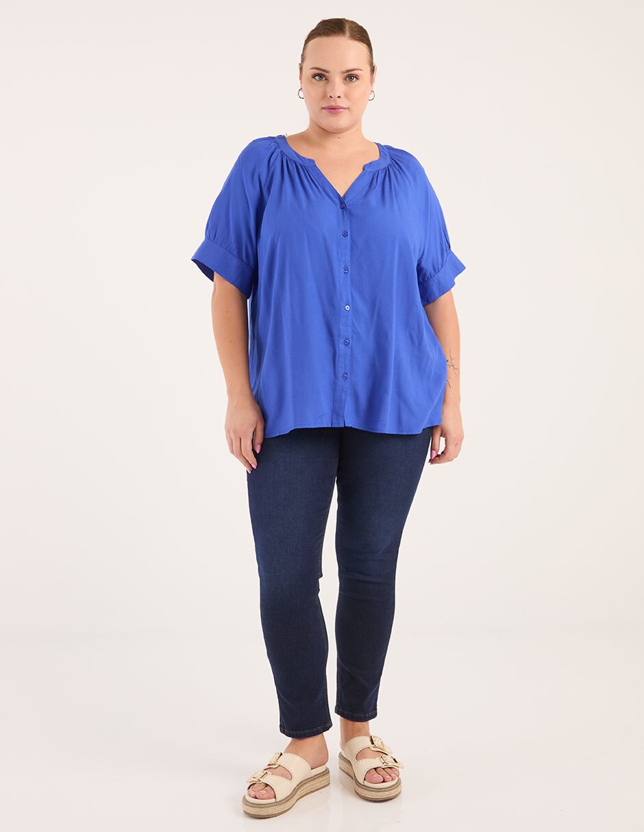 Blusa manga corta para mujer 3