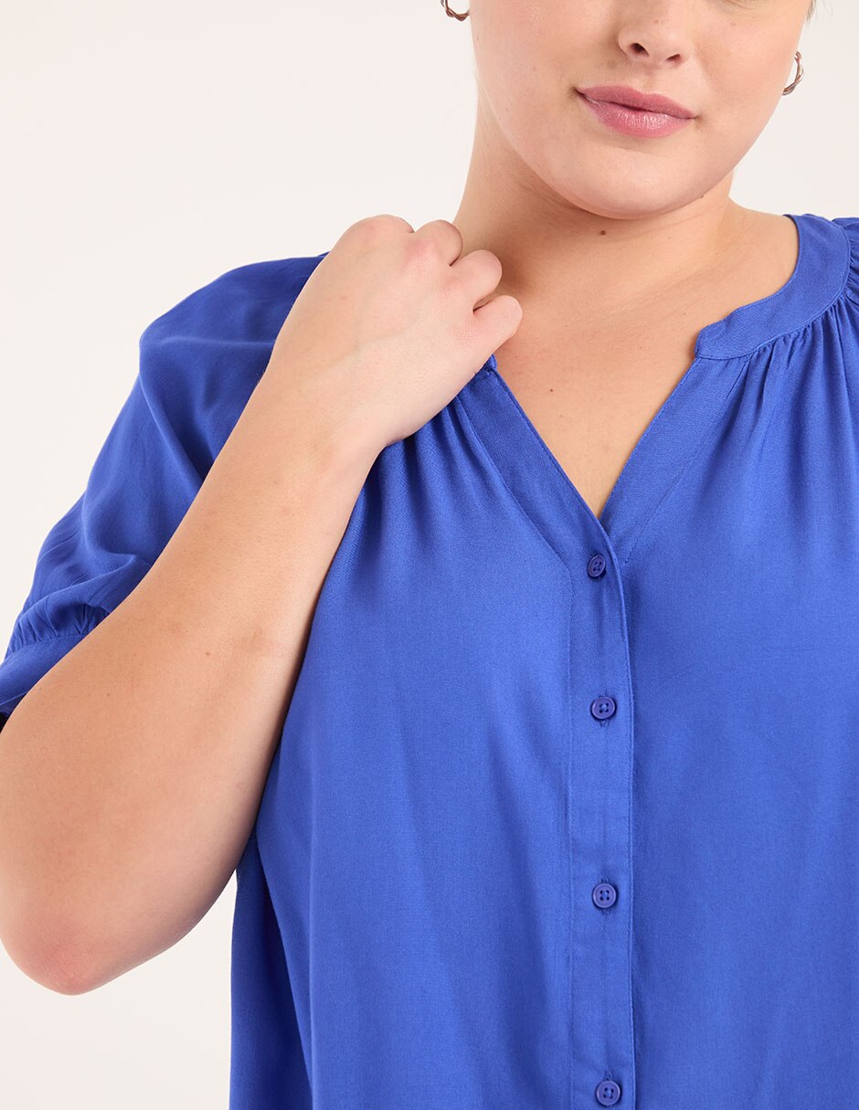 Blusa manga corta para mujer 4