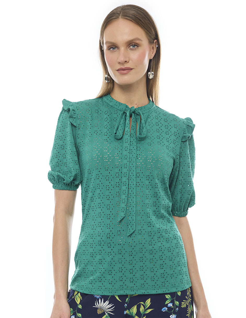 Blusa manga corta para mujer 1