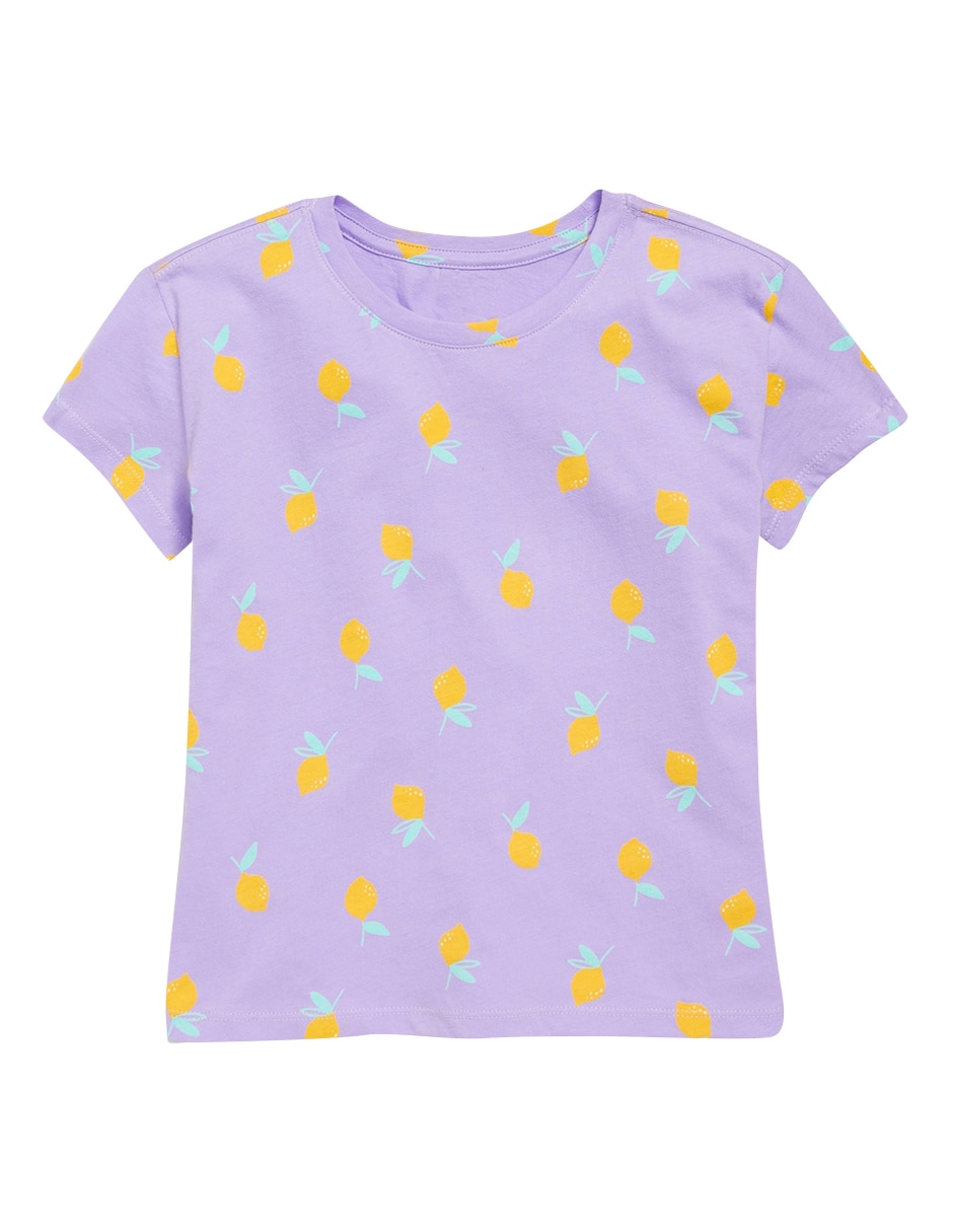 Playera manga corta para niña