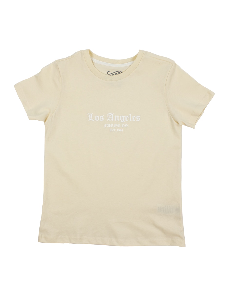 Playera Furor manga corta para niño