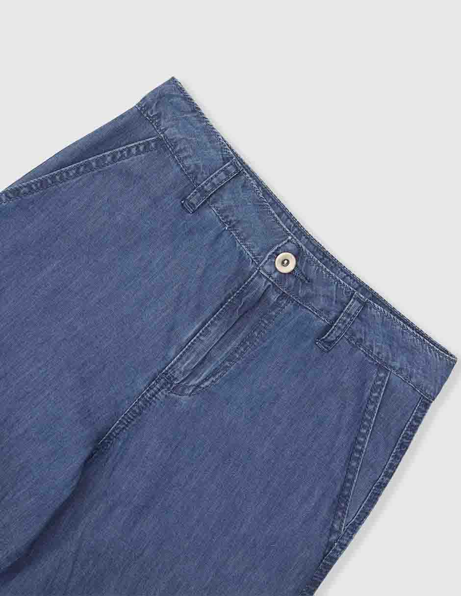Jeans cargo amplio Weekend lavado medio para niña