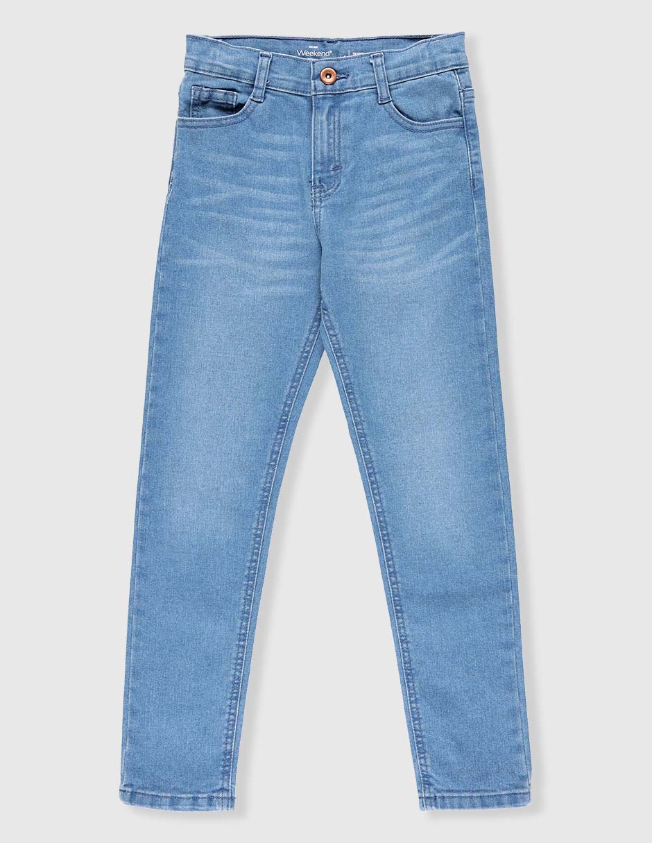 Jeans skinny Weekend lavado claro para niña
