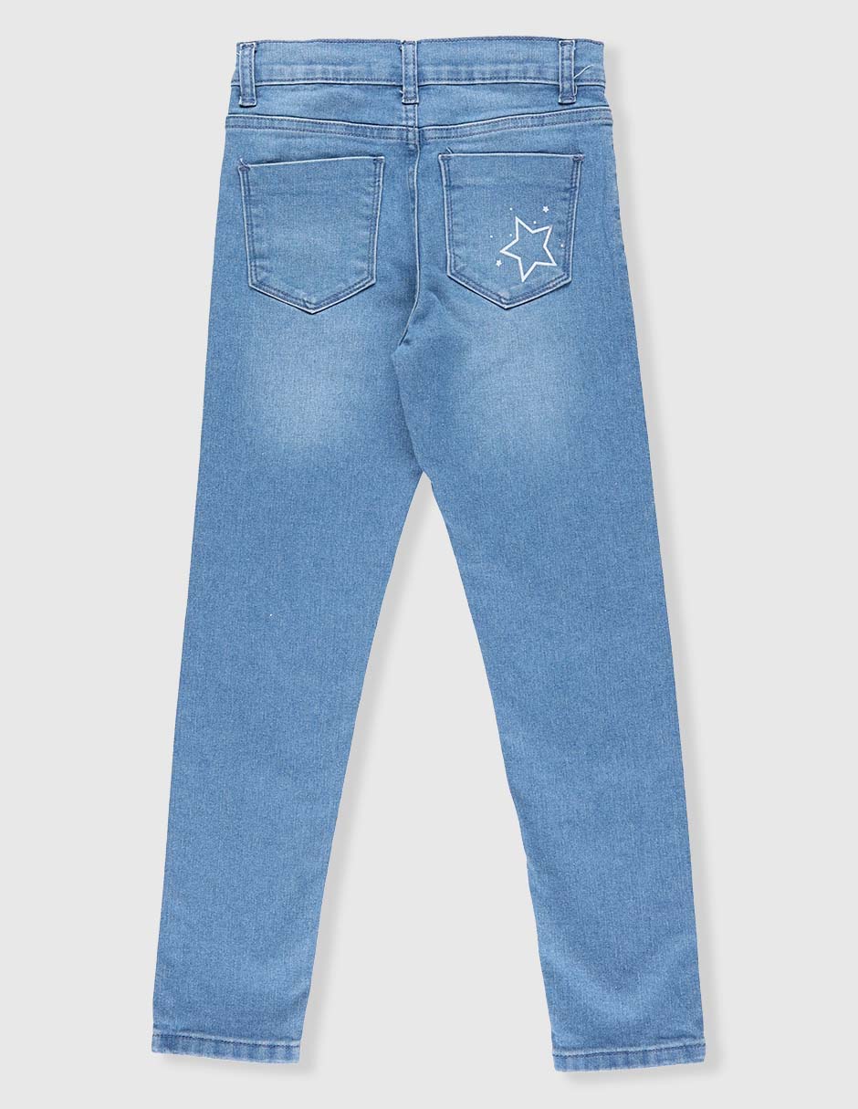 Jeans skinny Weekend lavado claro para niña