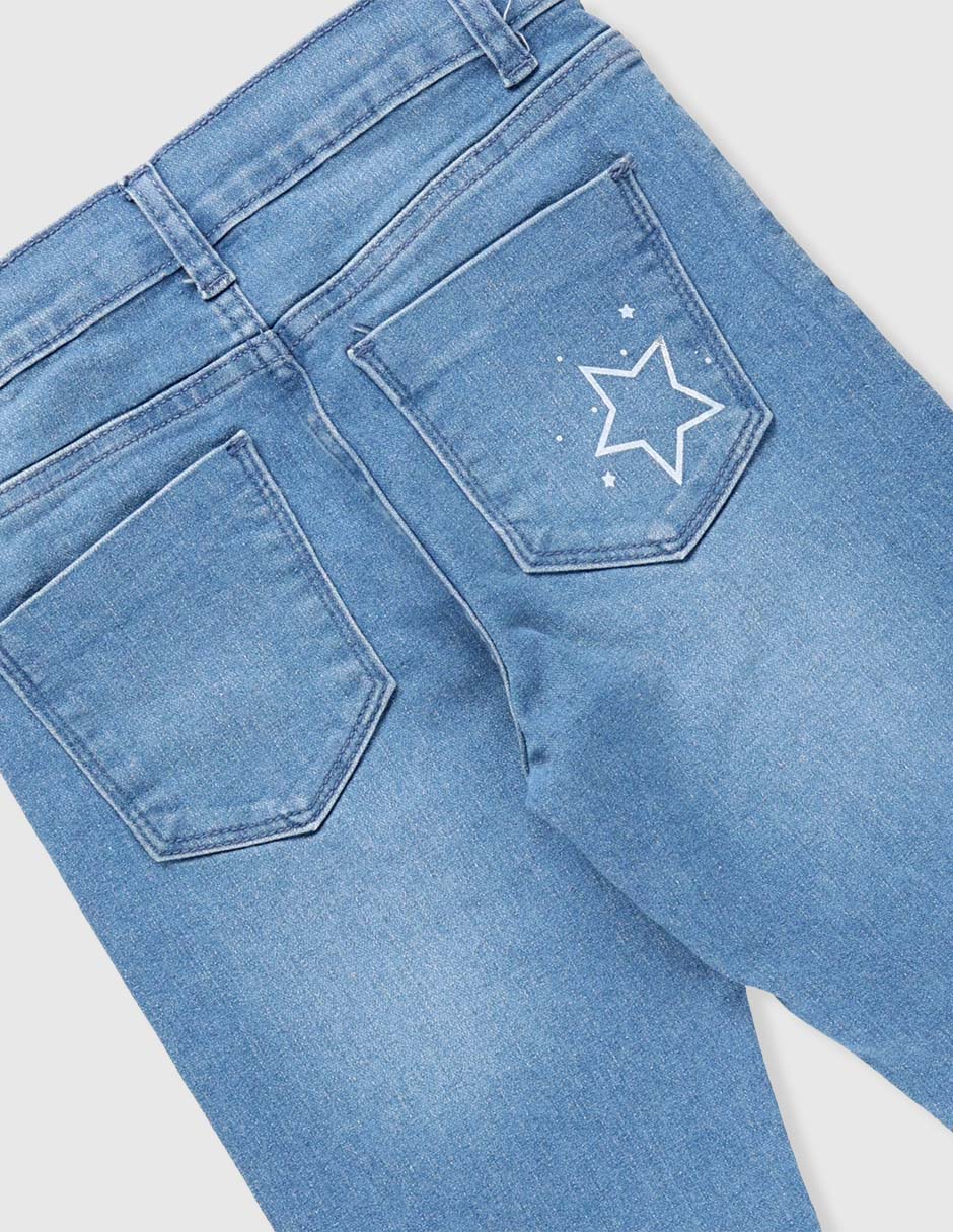 Jeans skinny Weekend lavado claro para niña