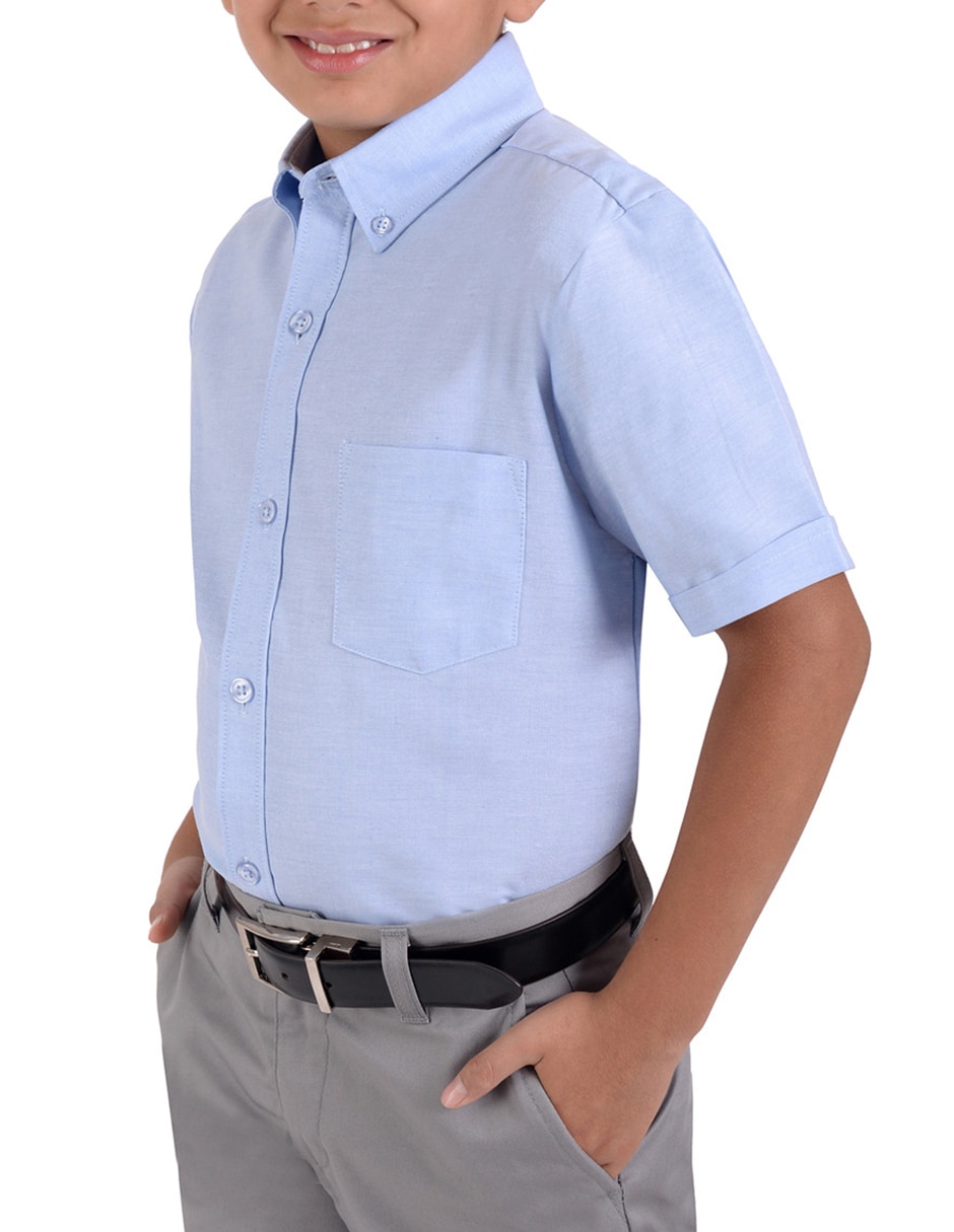 Camisa casual Yale de algodón manga corta para niño