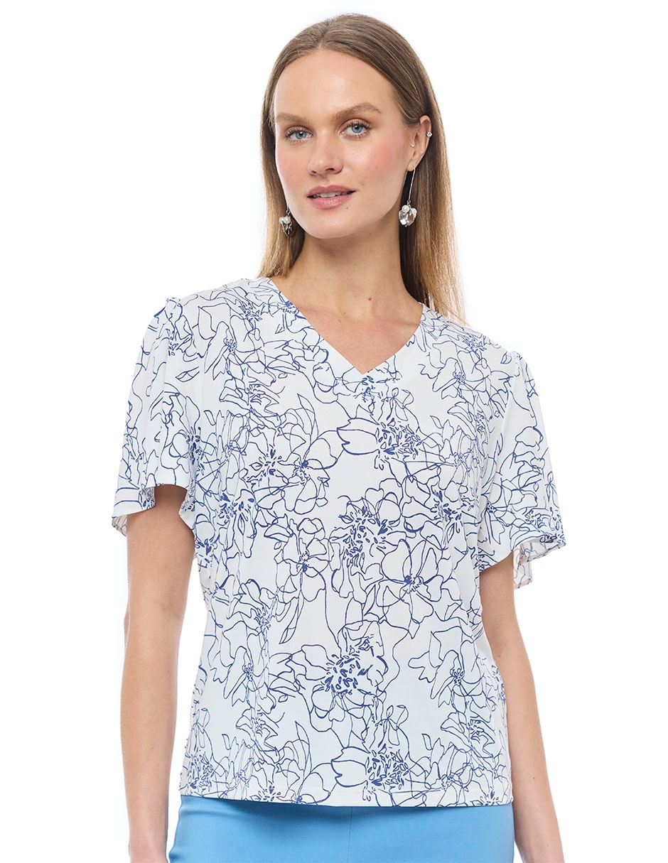 Blusa manga corta para mujer 1