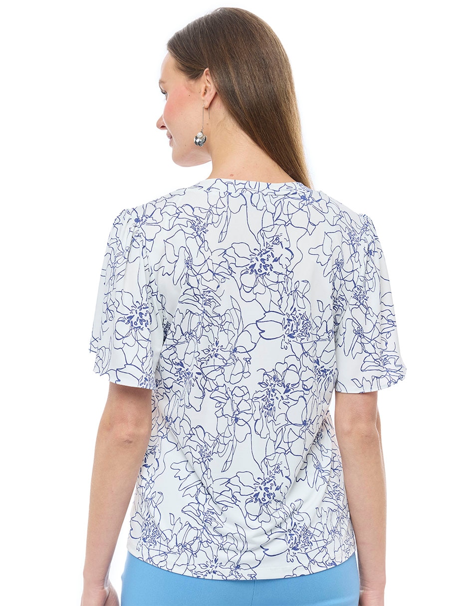 Blusa manga corta para mujer 5