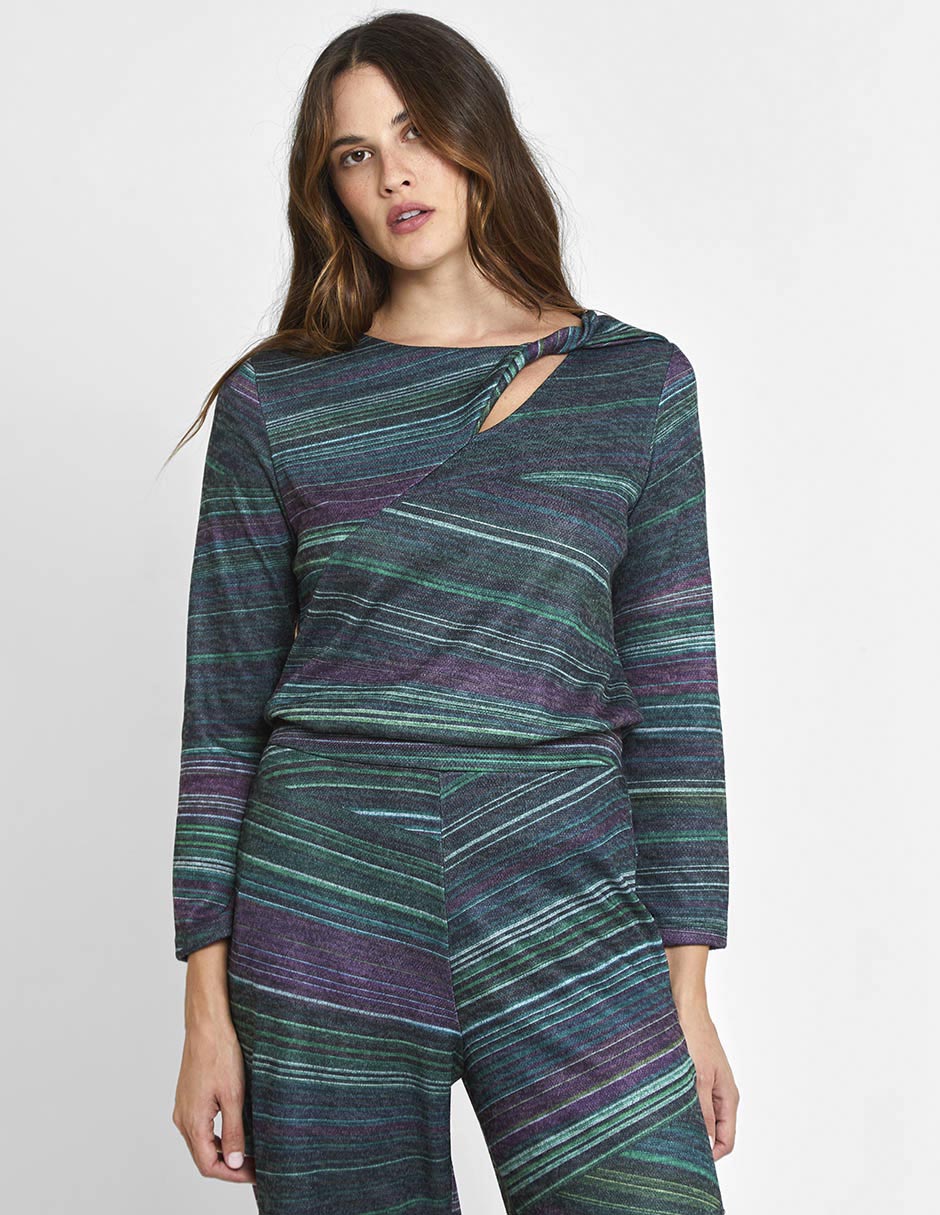 Blusa Valeria By Trucco manga larga para mujer