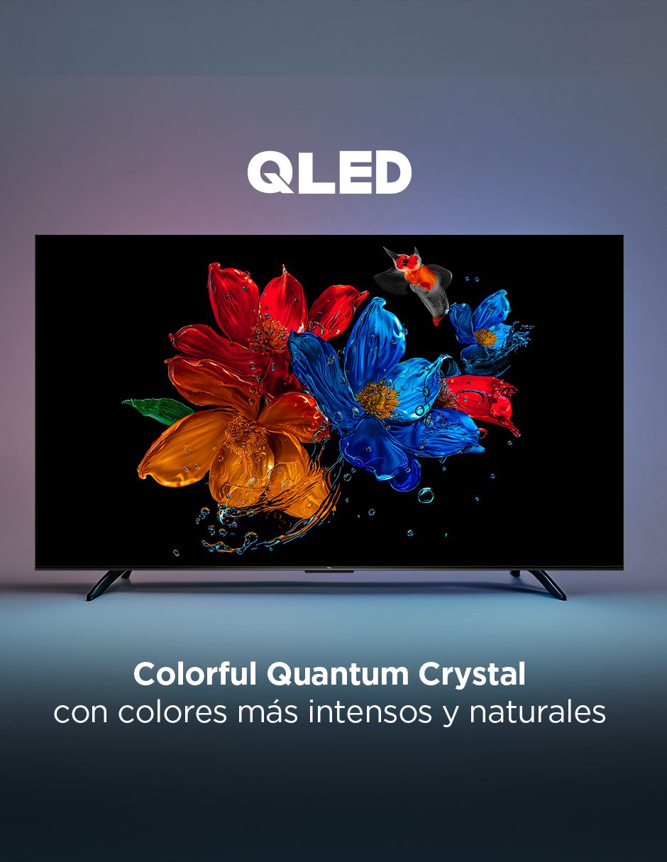 Pantalla qled de 43 pulgadas 4k/uhd 43q6k con google tv 15