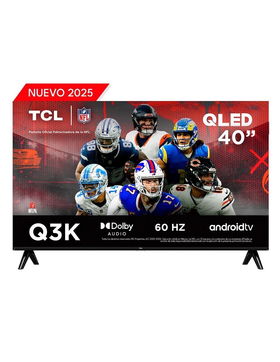 Pantalla qled de 43 pulgadas 4k/uhd 43q6k con google tv 7