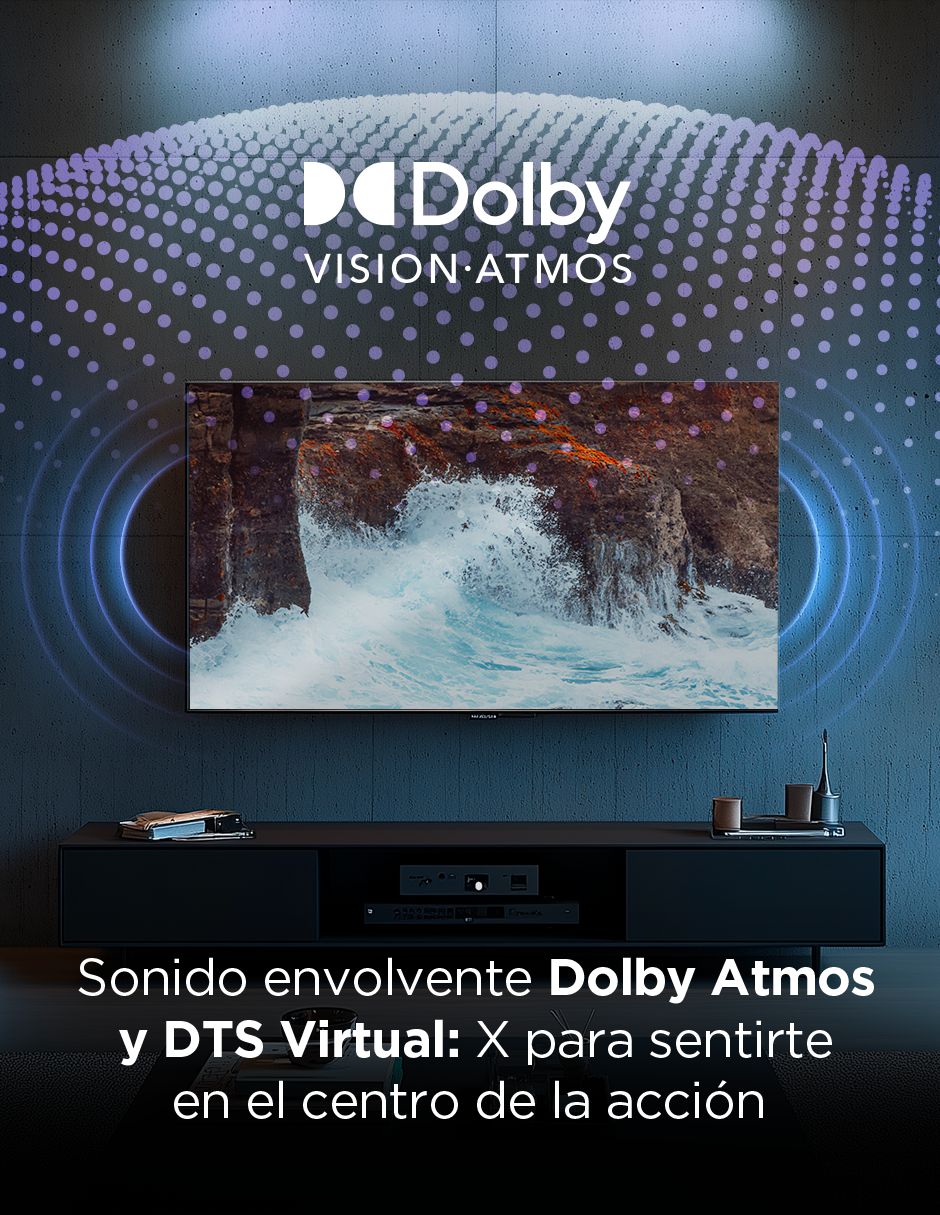 Pantalla qled de 43 pulgadas 4k/uhd 43q6k con google tv 8