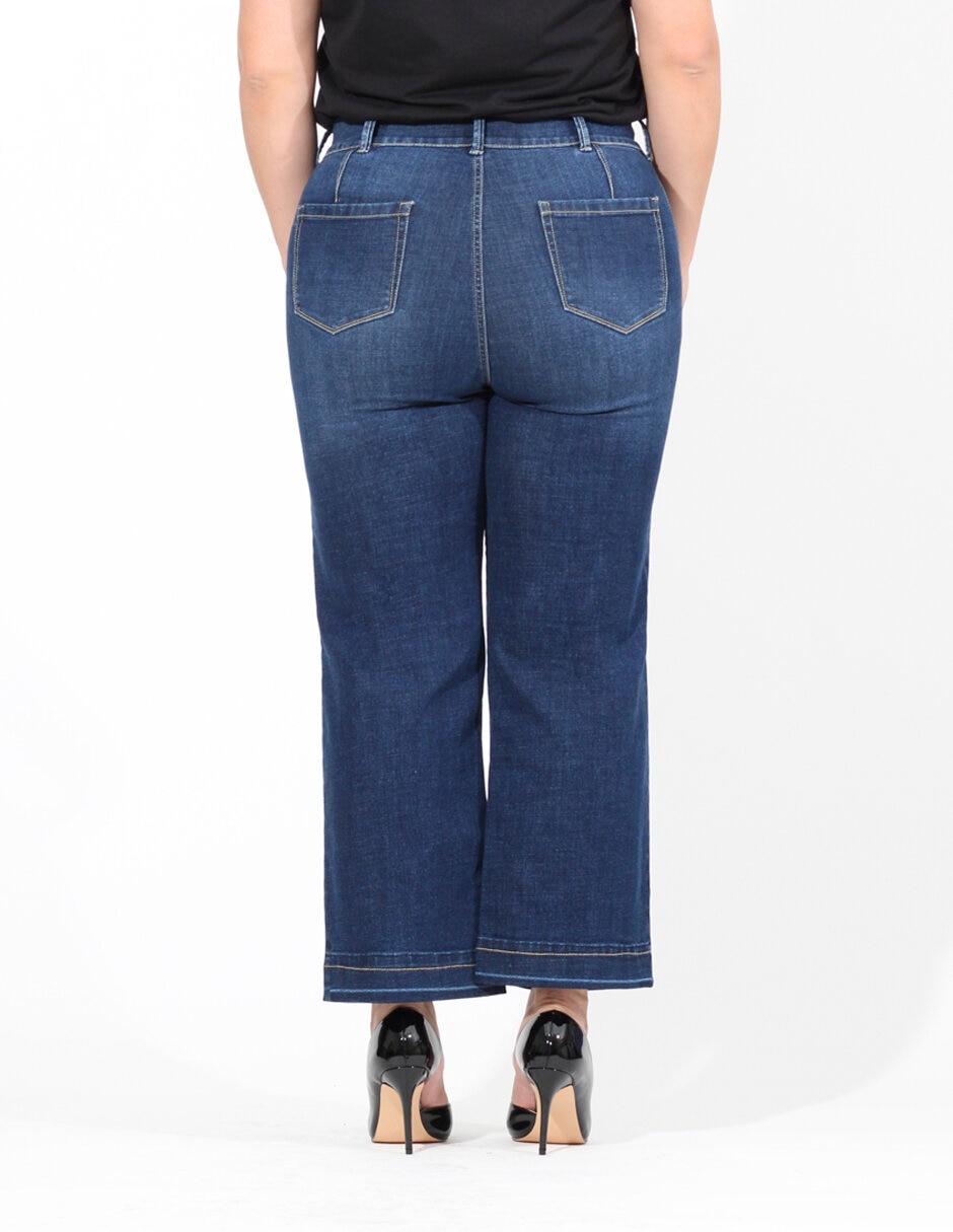 Jeans Oh Pomp corte cintura alta para mujer