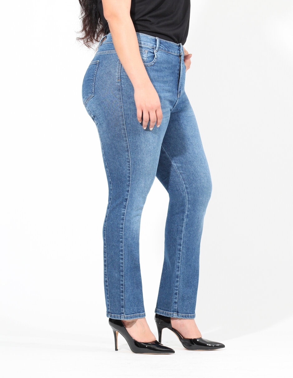 Jeans Oh Pomp corte cintura alta para mujer