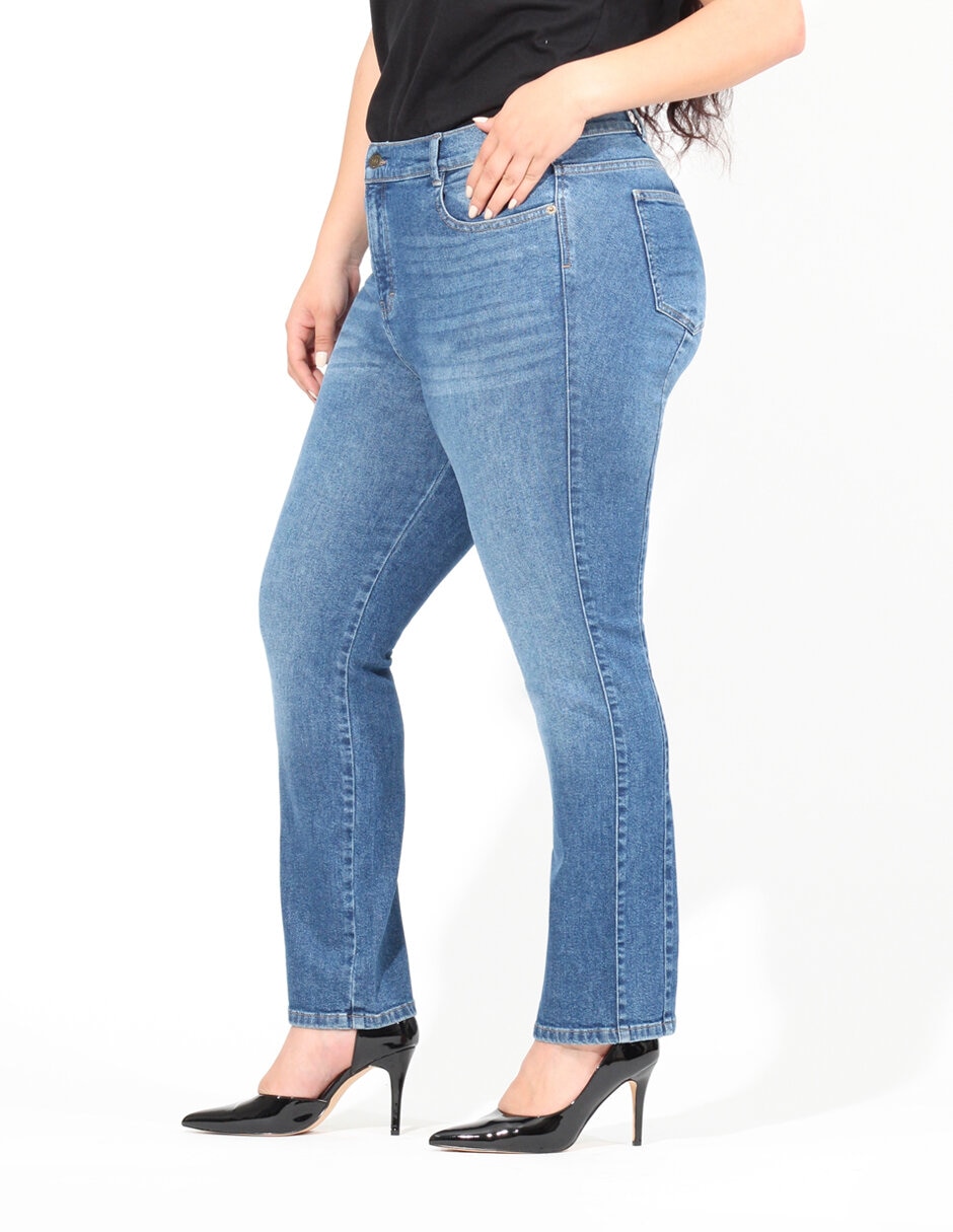 Jeans Oh Pomp corte cintura alta para mujer