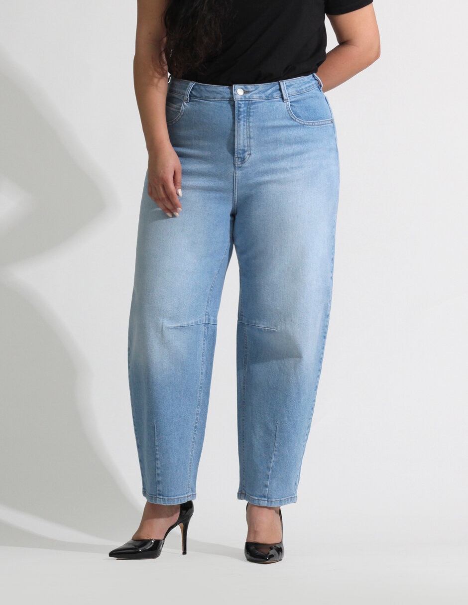 Jeans Oh Pomp corte cintura alta para mujer