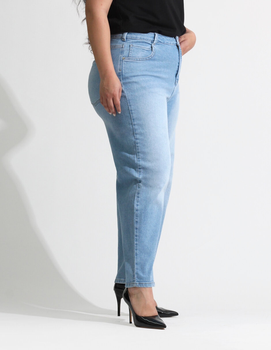 Jeans Oh Pomp corte cintura alta para mujer