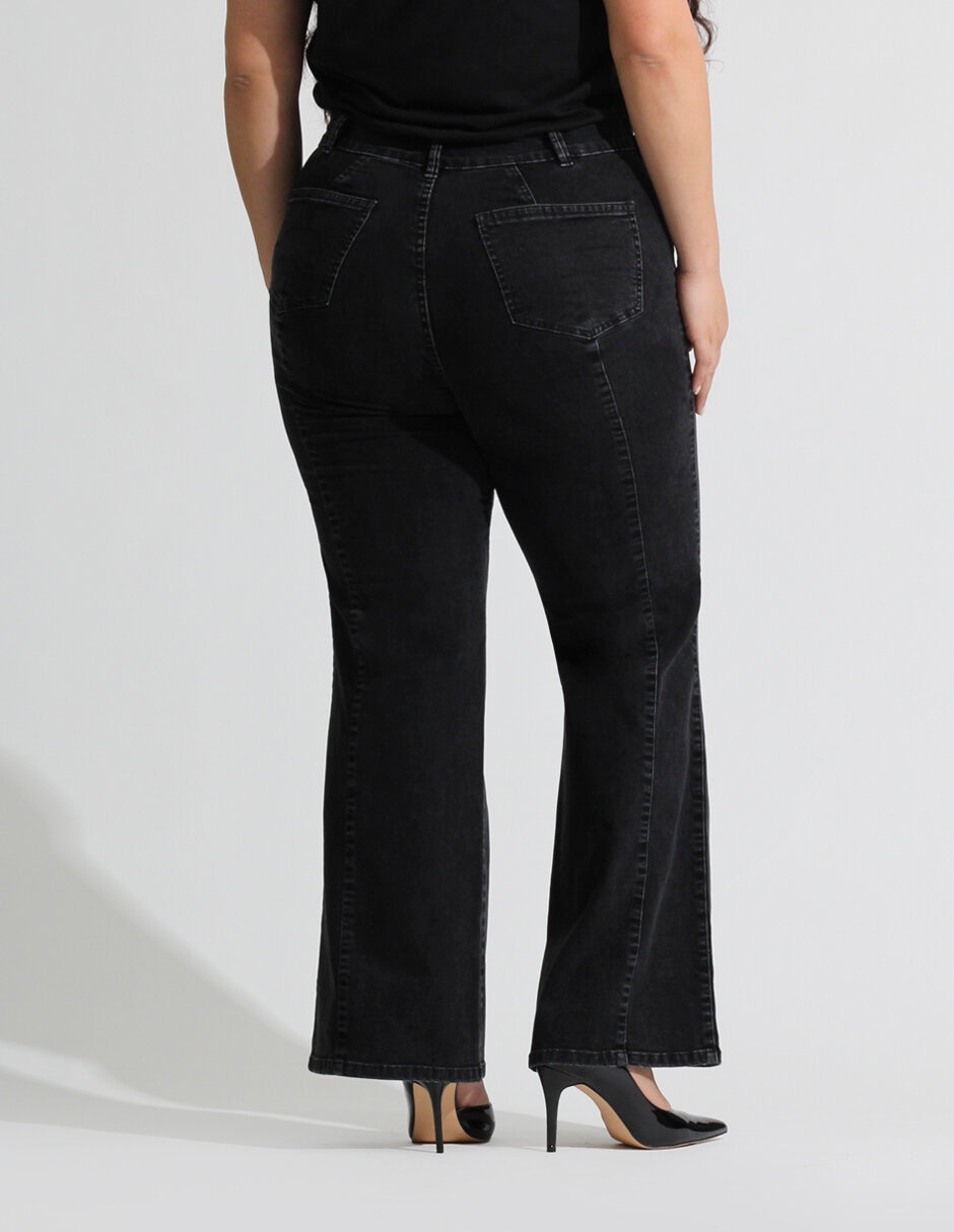 Jeans flare Oh Pomp corte cintura para mujer