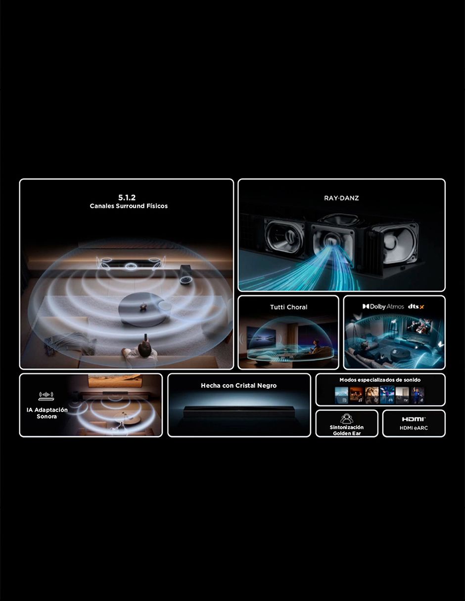 Barra de sonido Q75H con subwoofer 3