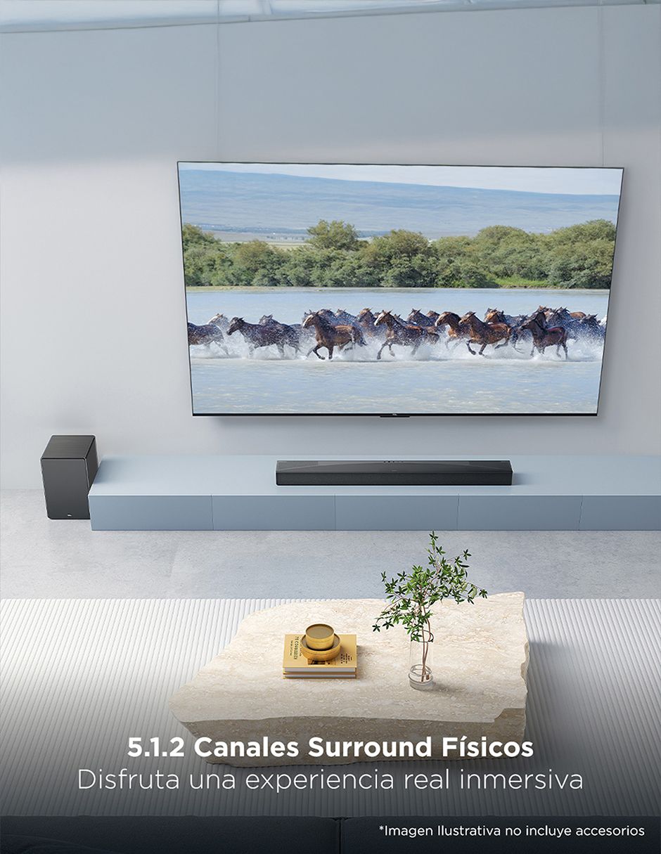 Barra de sonido Q75H con subwoofer 4