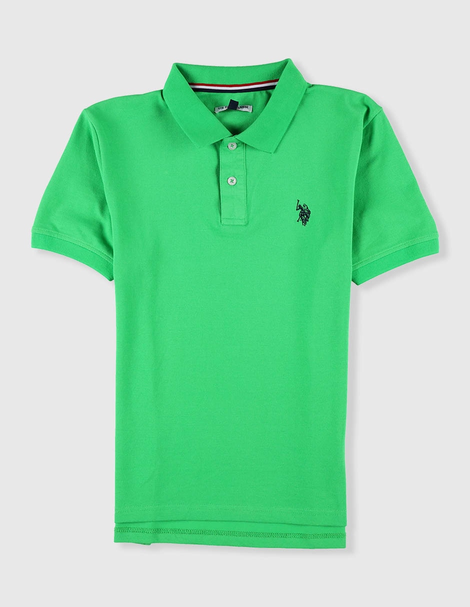 Playera tipo polo de algodón para niño Playera tipo polo de algodón para niño