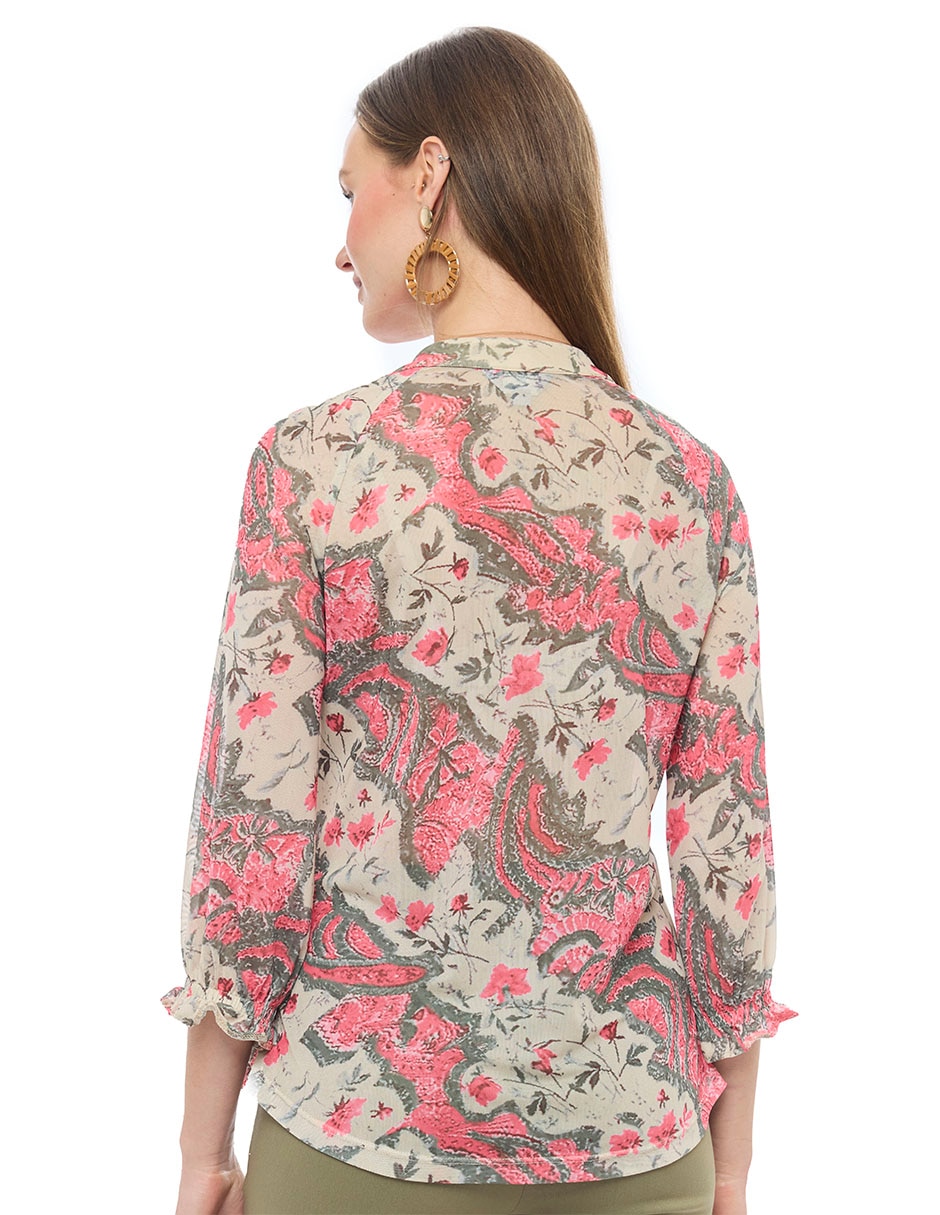 Blusa manga 3/4 para mujer 5