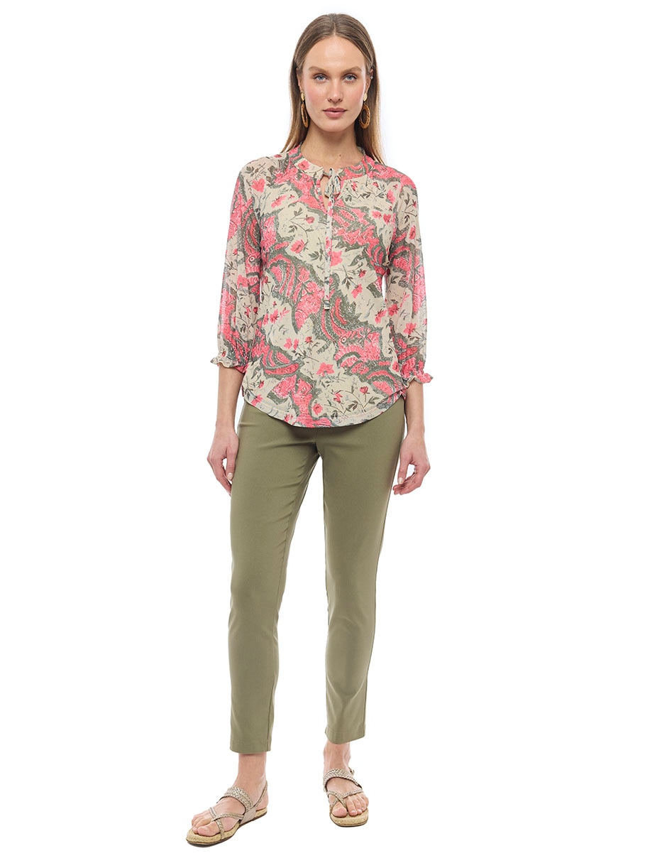Blusa manga 3/4 para mujer 6