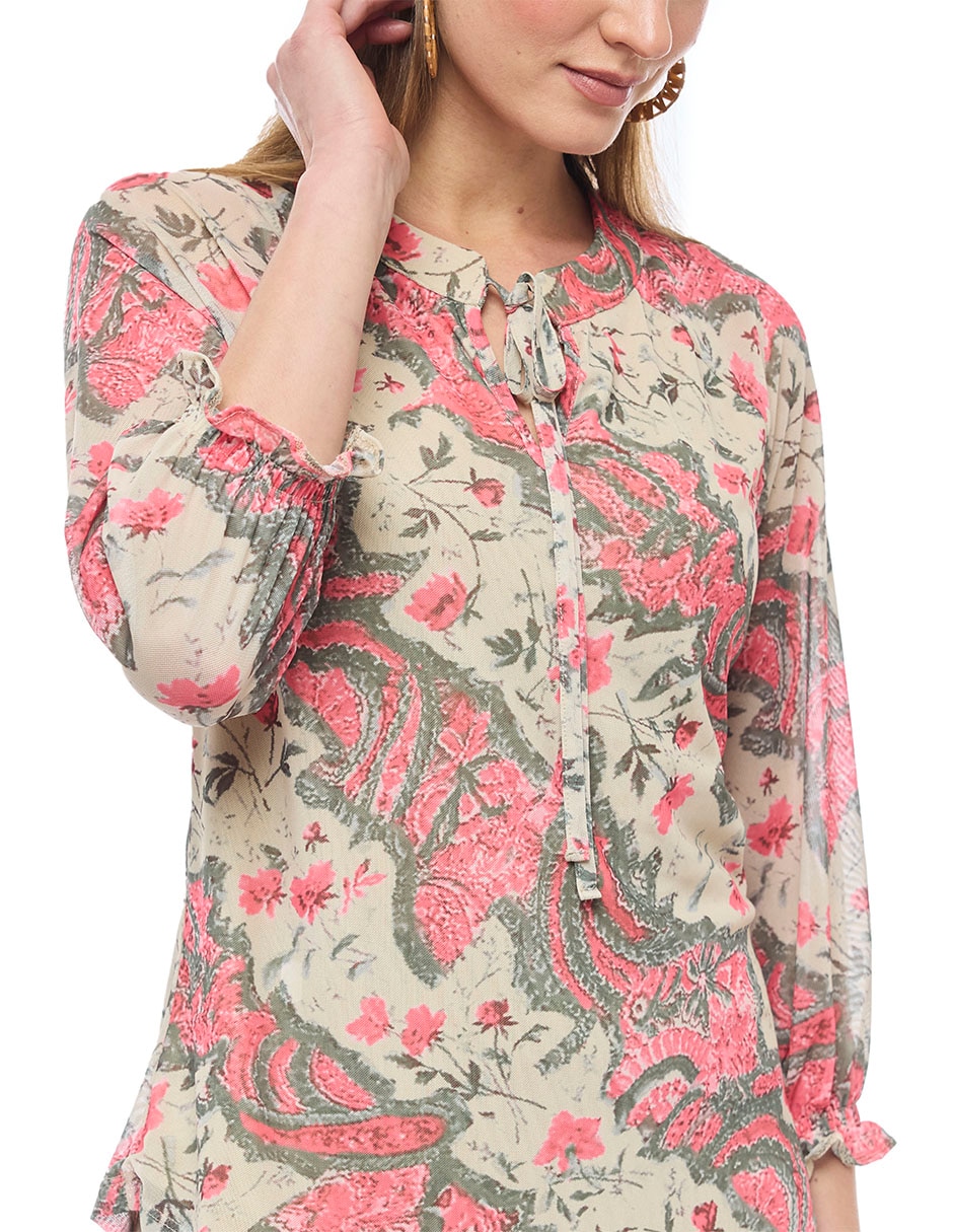 Blusa manga 3/4 para mujer 7