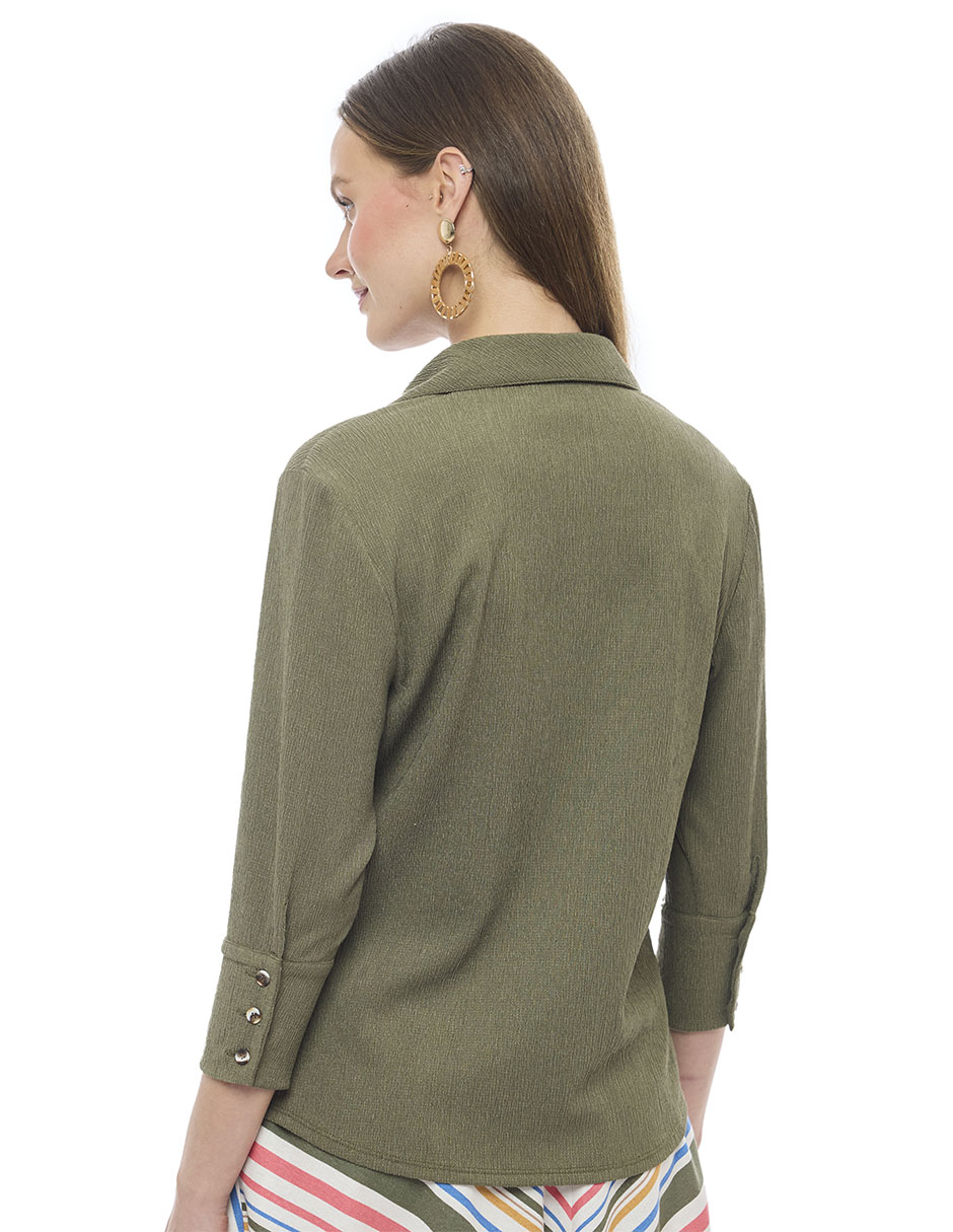 Blusa manga 3/4 para mujer 5