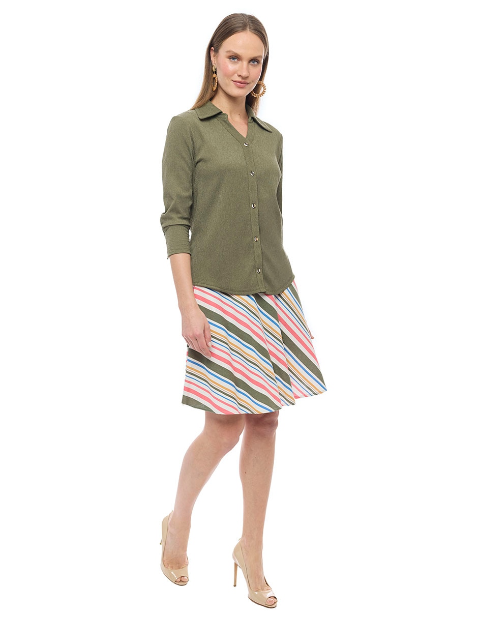 Blusa manga 3/4 para mujer 6